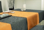 Pöytäliina Capris Basalt ja Orange